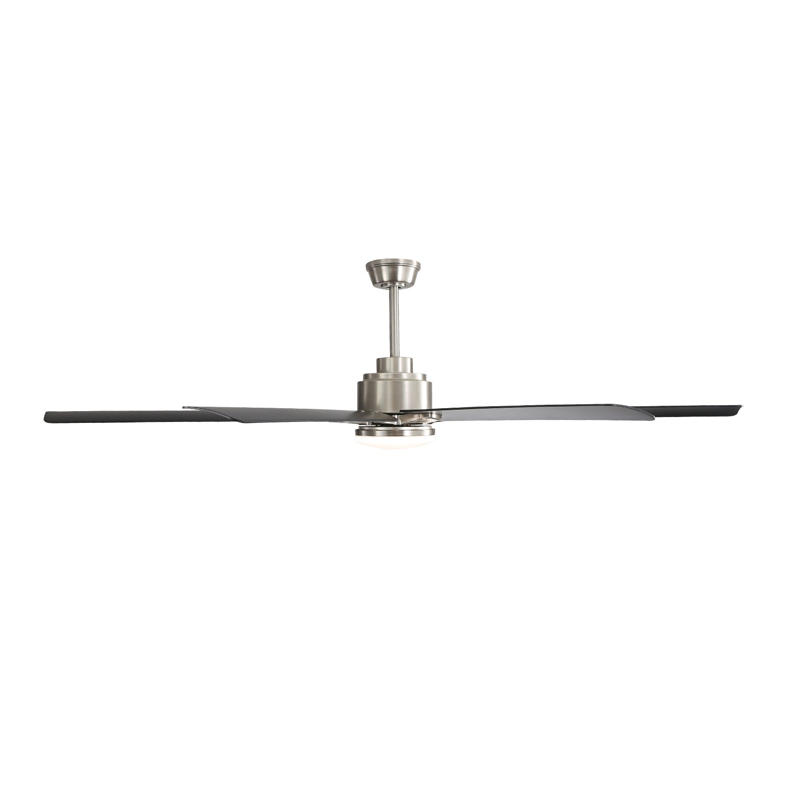 66" Nickel Large Ceiling Fan DC Motor with Remote 3CCT