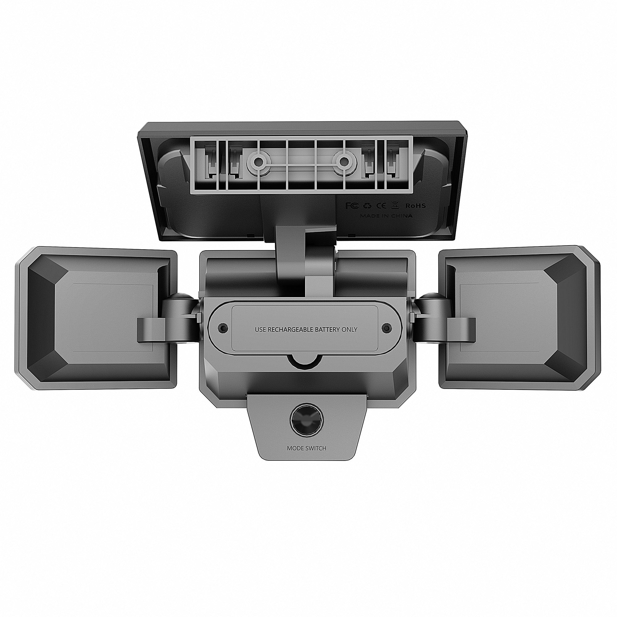 3-Head 1500LM Solar Wall Light with Motion Sensor – High Efficiency & Replaceable Battery
