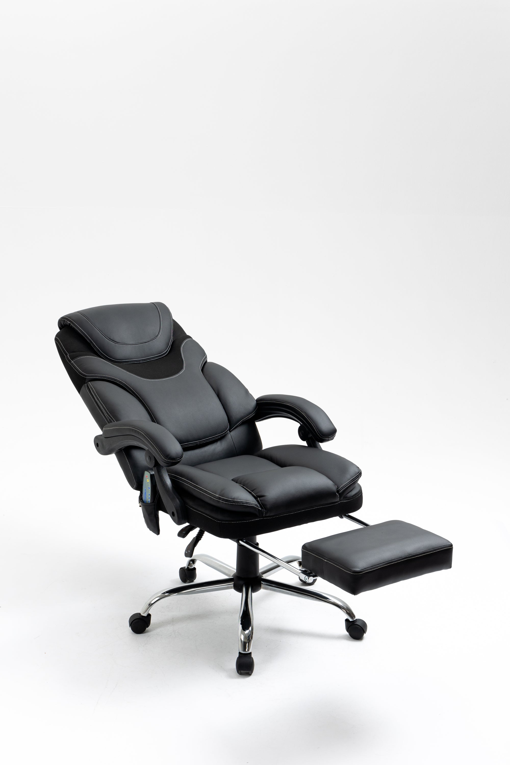 Ergonomic Massage Reclining Office Chair with Footrest, 300 lbs