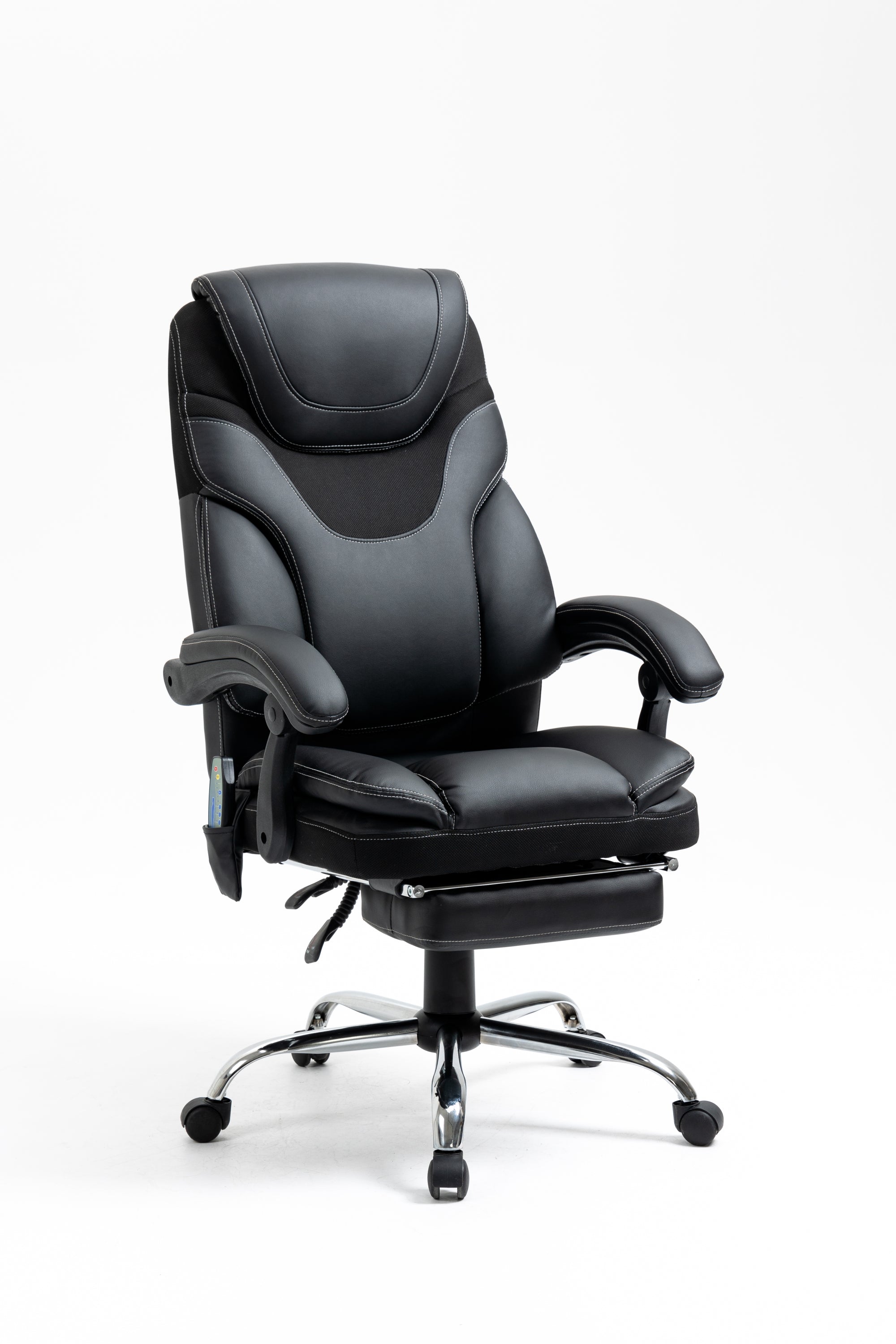 Ergonomic Massage Reclining Office Chair with Footrest, 300 lbs