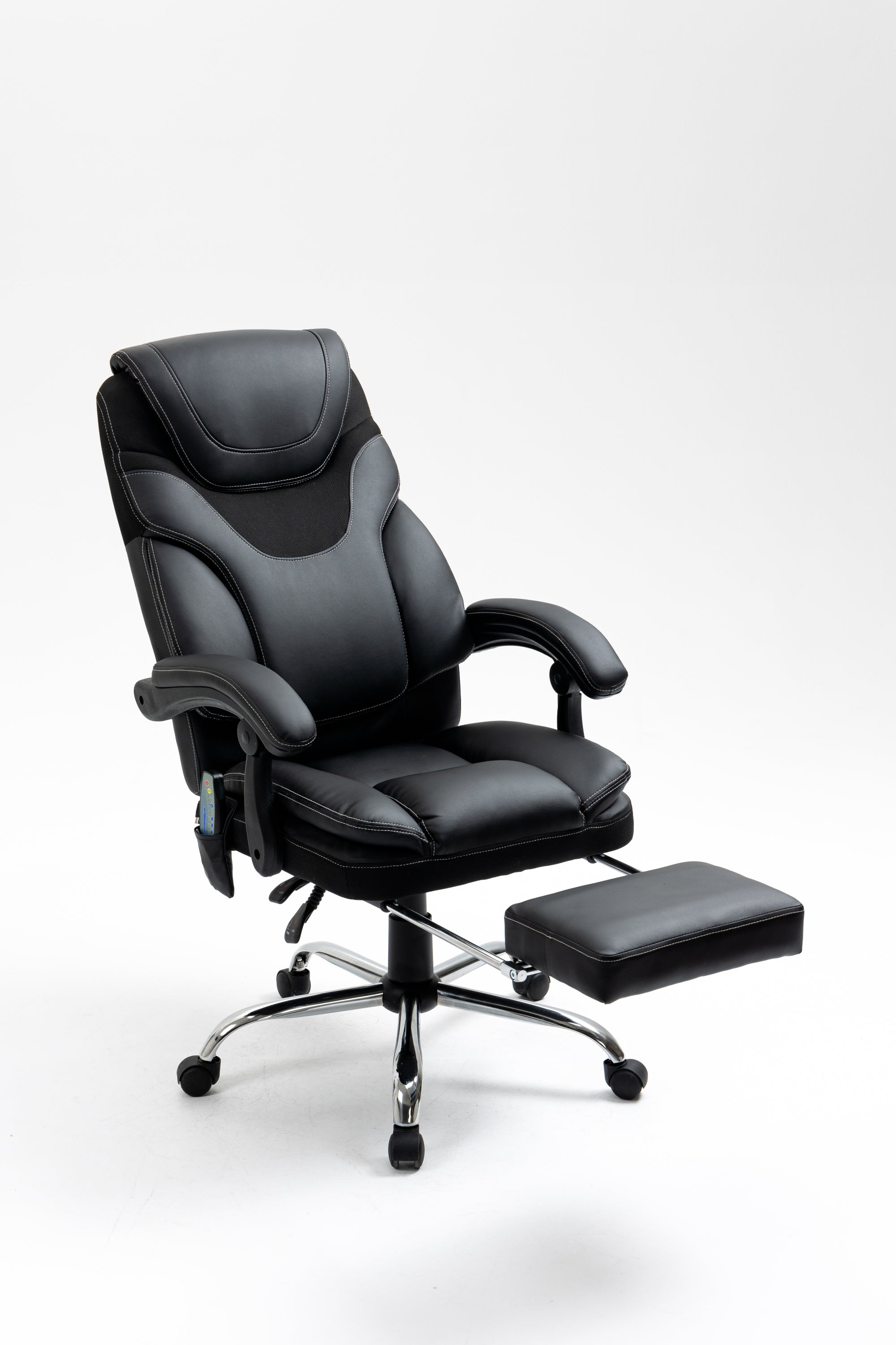 Ergonomic Massage Reclining Office Chair with Footrest, 300 lbs