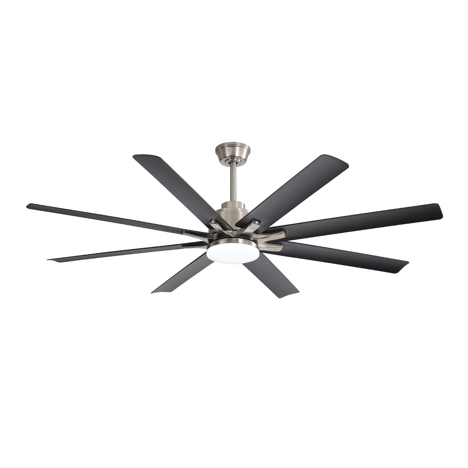 66" Nickel Large Ceiling Fan DC Motor with Remote 3CCT