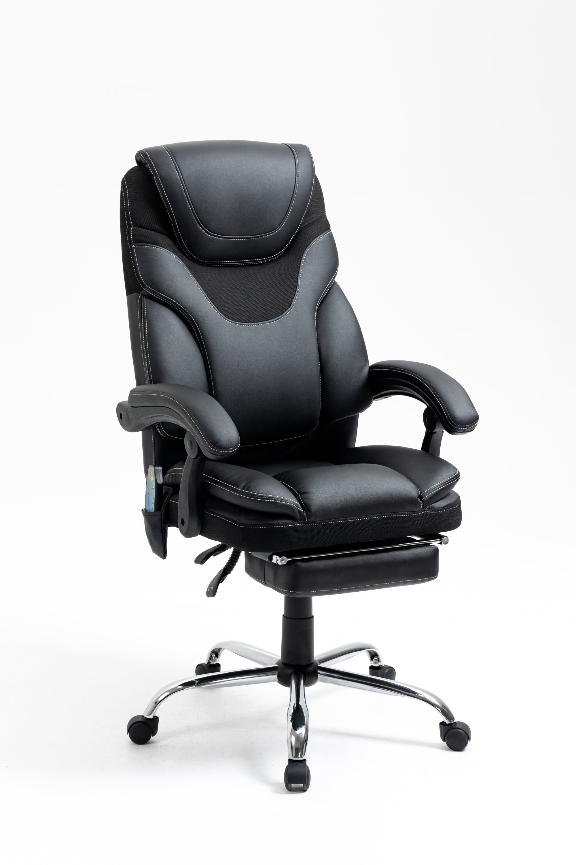 Ergonomic Massage Reclining Office Chair with Footrest, 300 lbs