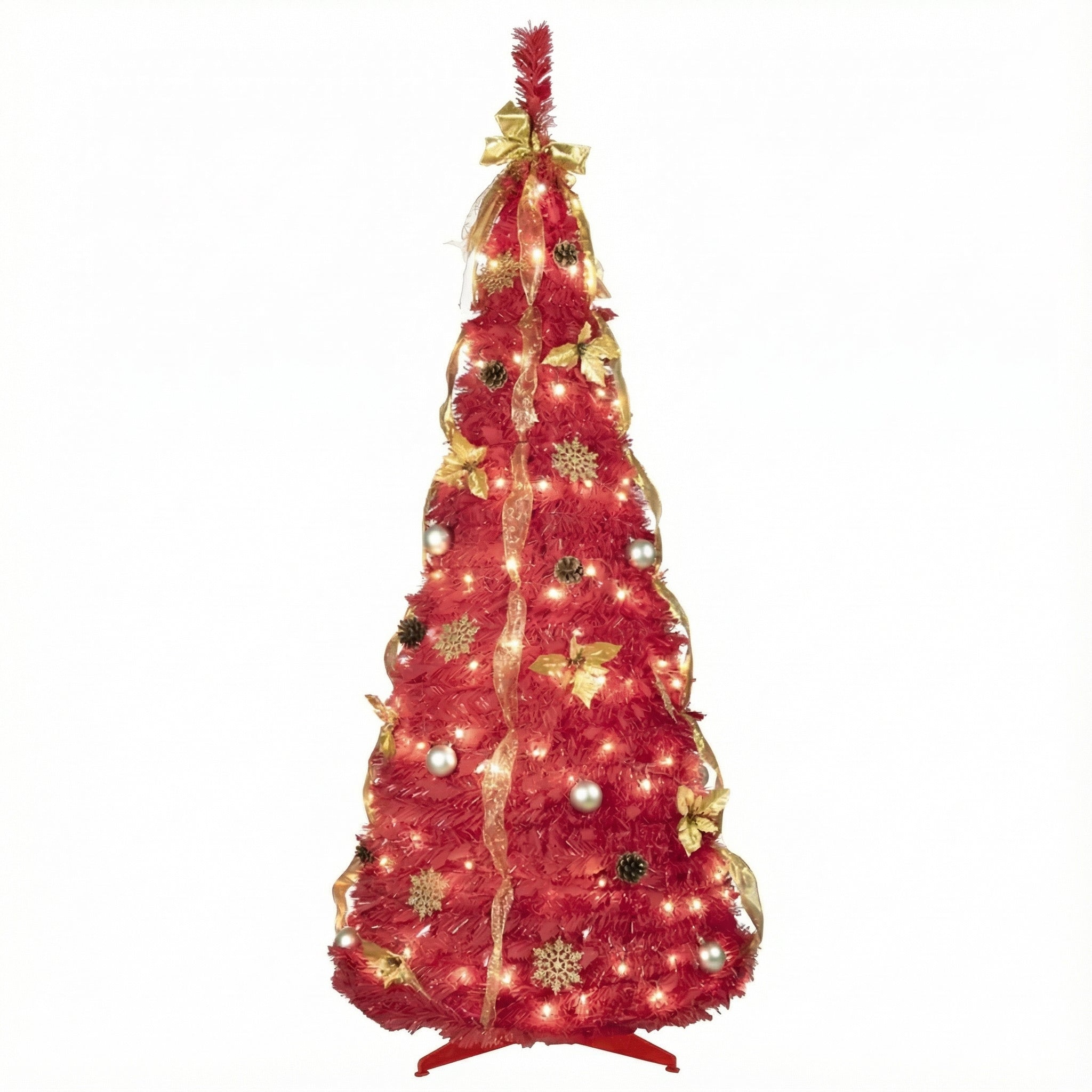 Ultimate Space-Saving 6FT Pop-Up Christmas Tree with 150 LED Lights