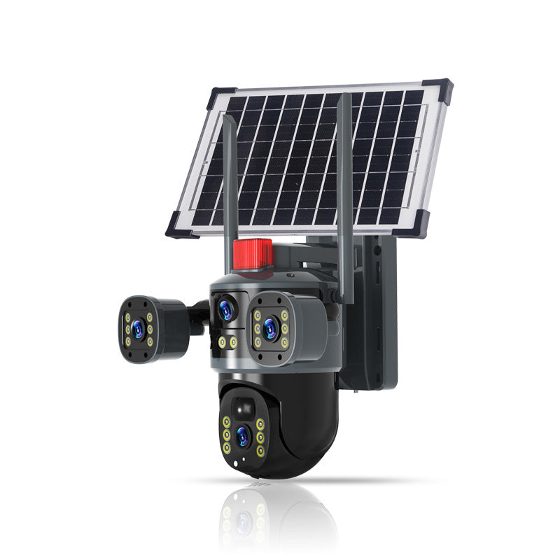 Wholesale Triple-Lens Solar Security Camera 6MP HD, AI Human Detection, 15-Day Battery