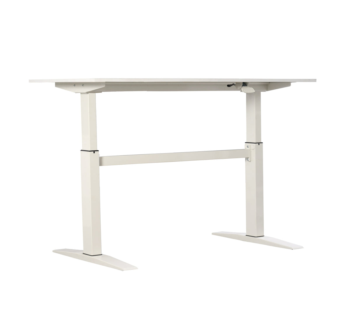 47-Inch White Standing Desk | Height Adjustable | Rackora