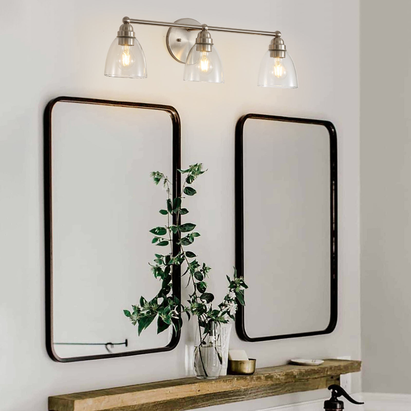 3-Light Modern Vanity Light Fixture for Bathroom, Bedroom, Hallway
