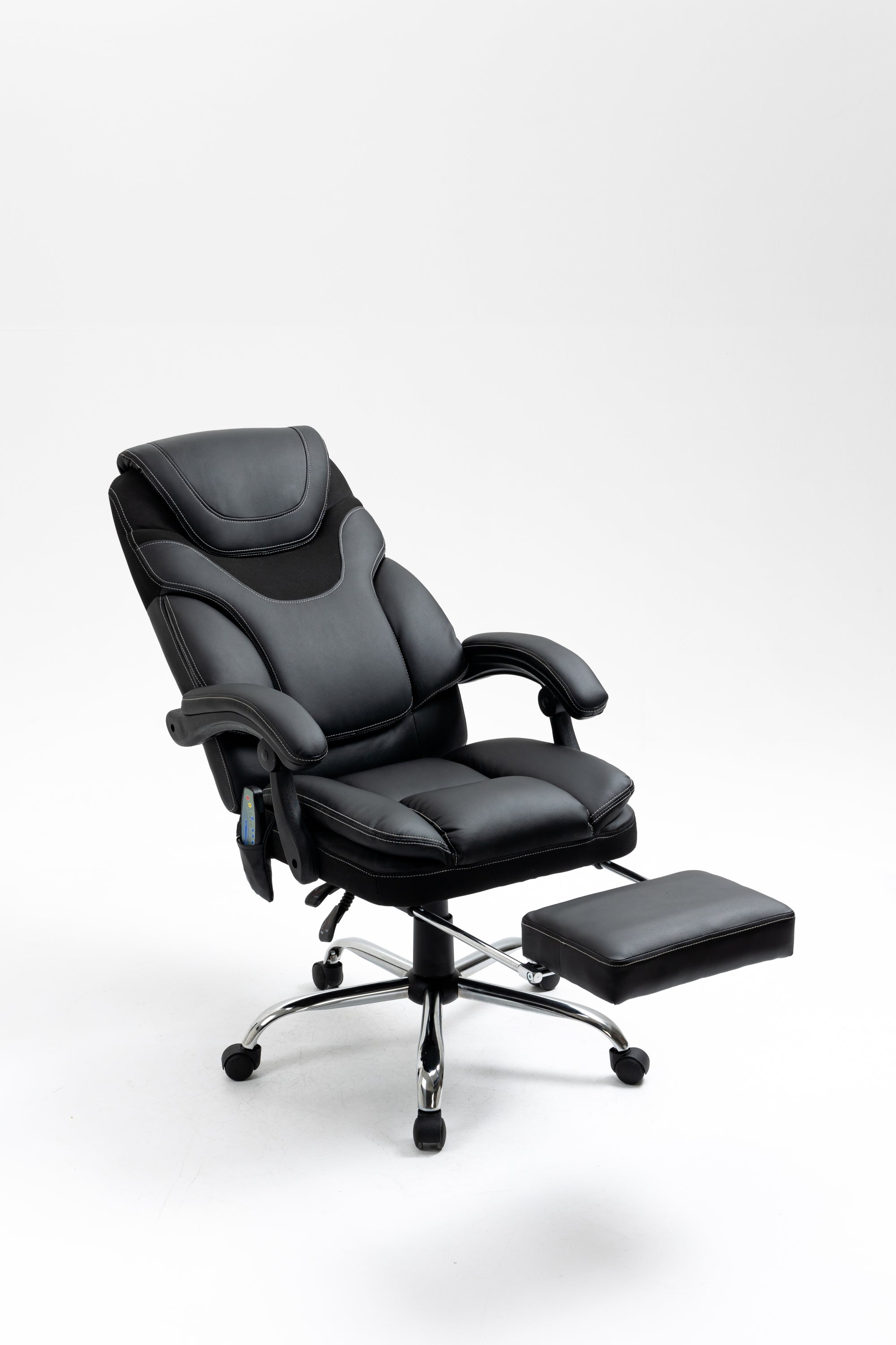 Ergonomic Massage Reclining Office Chair with Footrest, 300 lbs