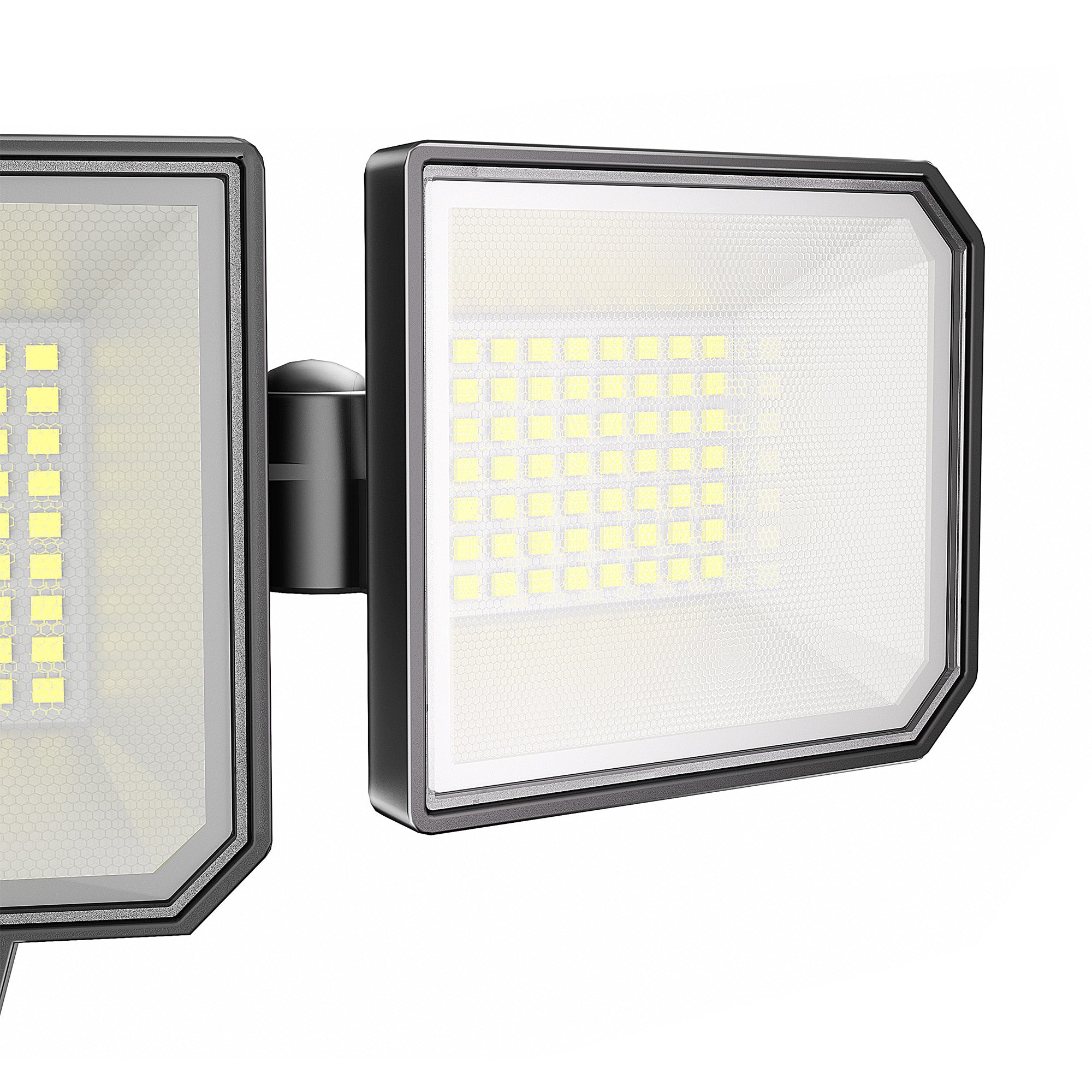 3-Head 1500LM Solar Wall Light with Motion Sensor – High Efficiency & Replaceable Battery
