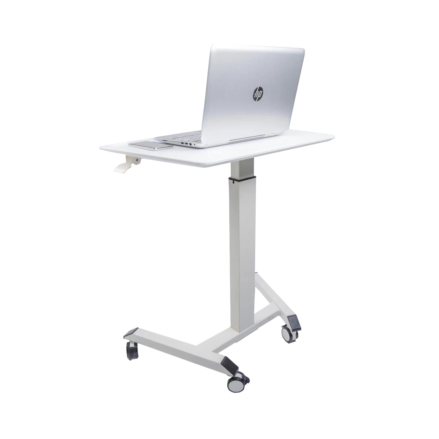 Compact Manual Height Adjustable Desk - Small Space & Standing Desk Solution (27.5x18.5")
