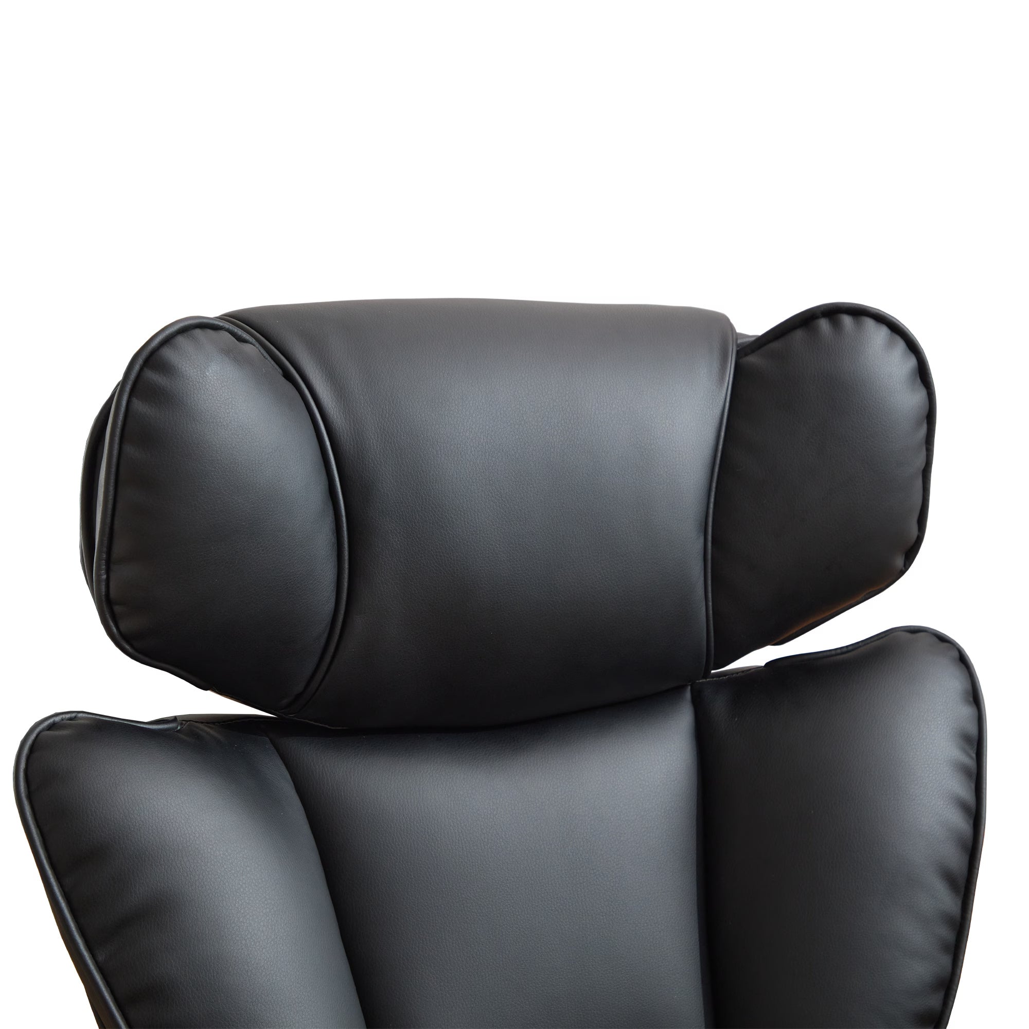 Reclining Office Chair with Footrest - Ergonomic Executive Chair with Inflatable Lumbar Support, 300lbs Capacity