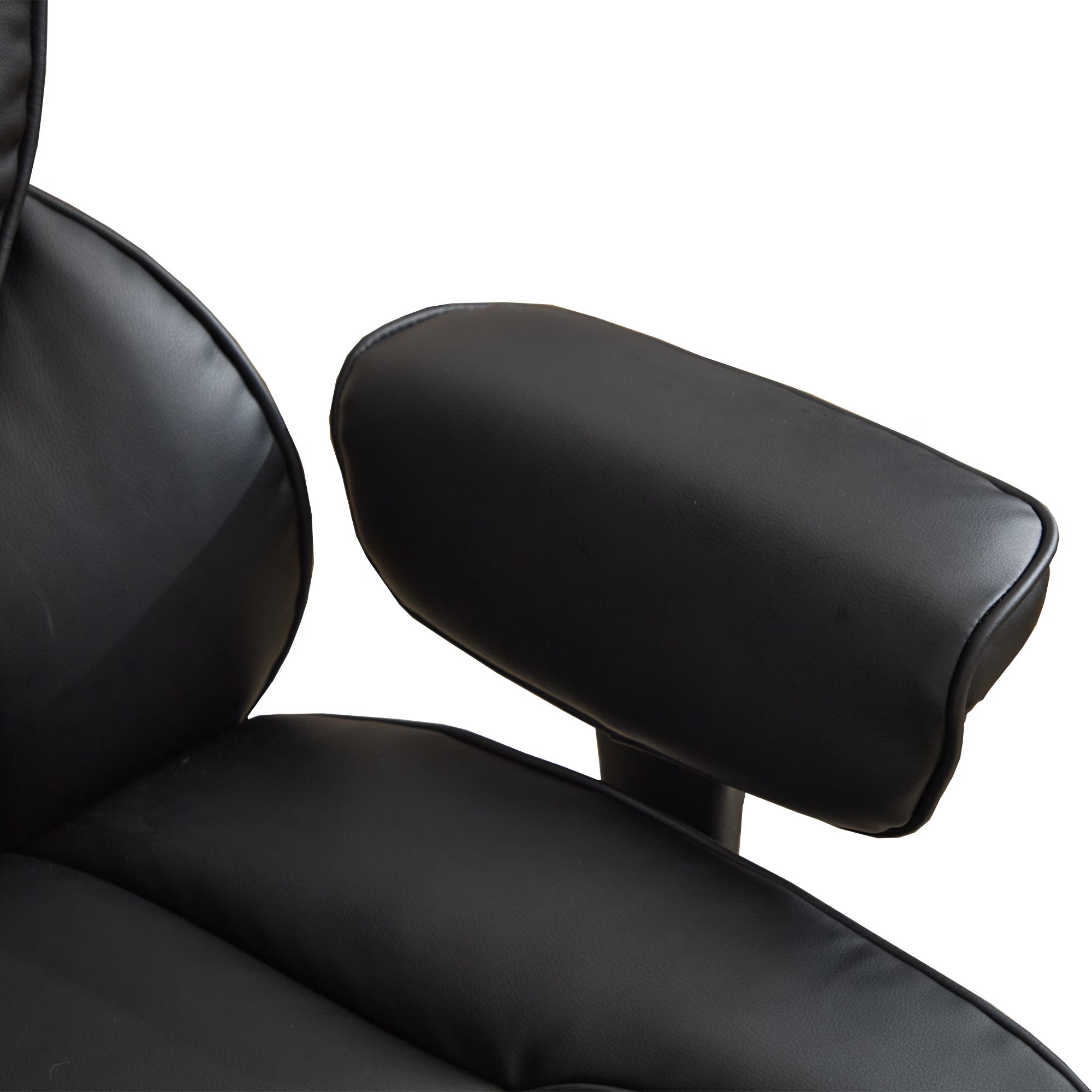 Reclining Office Chair with Footrest - Ergonomic Executive Chair with Inflatable Lumbar Support, 300lbs Capacity