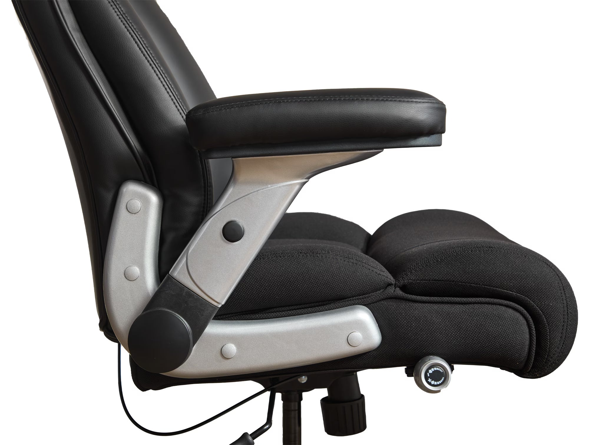 Heavy Duty Office Chair 500lbs - Big and Tall Ergonomic Executive Chair with Lumbar Support, Flip-Up Arms & Adjustable Height