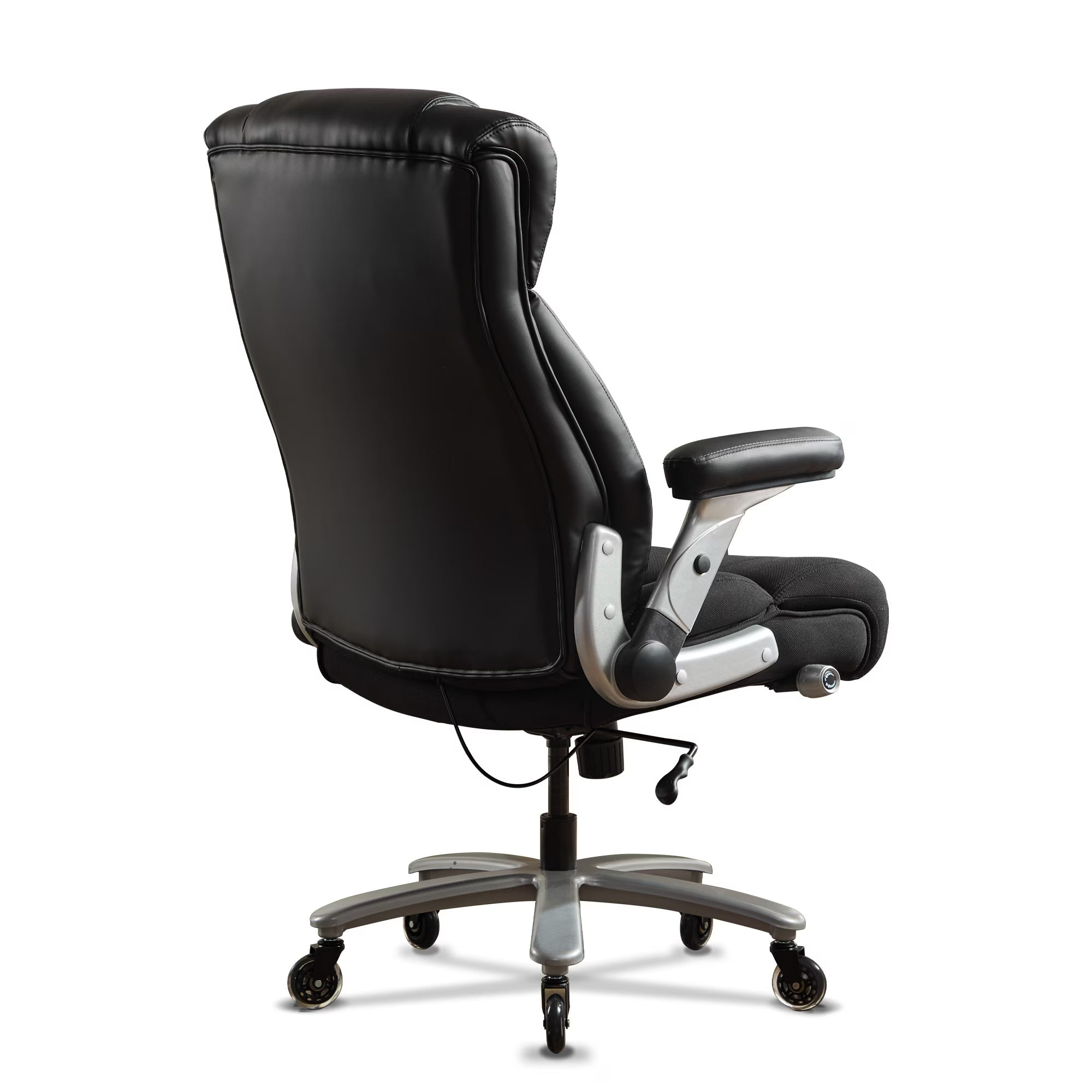 Heavy Duty Office Chair 500lbs - Big and Tall Ergonomic Executive Chair with Lumbar Support, Flip-Up Arms & Adjustable Height