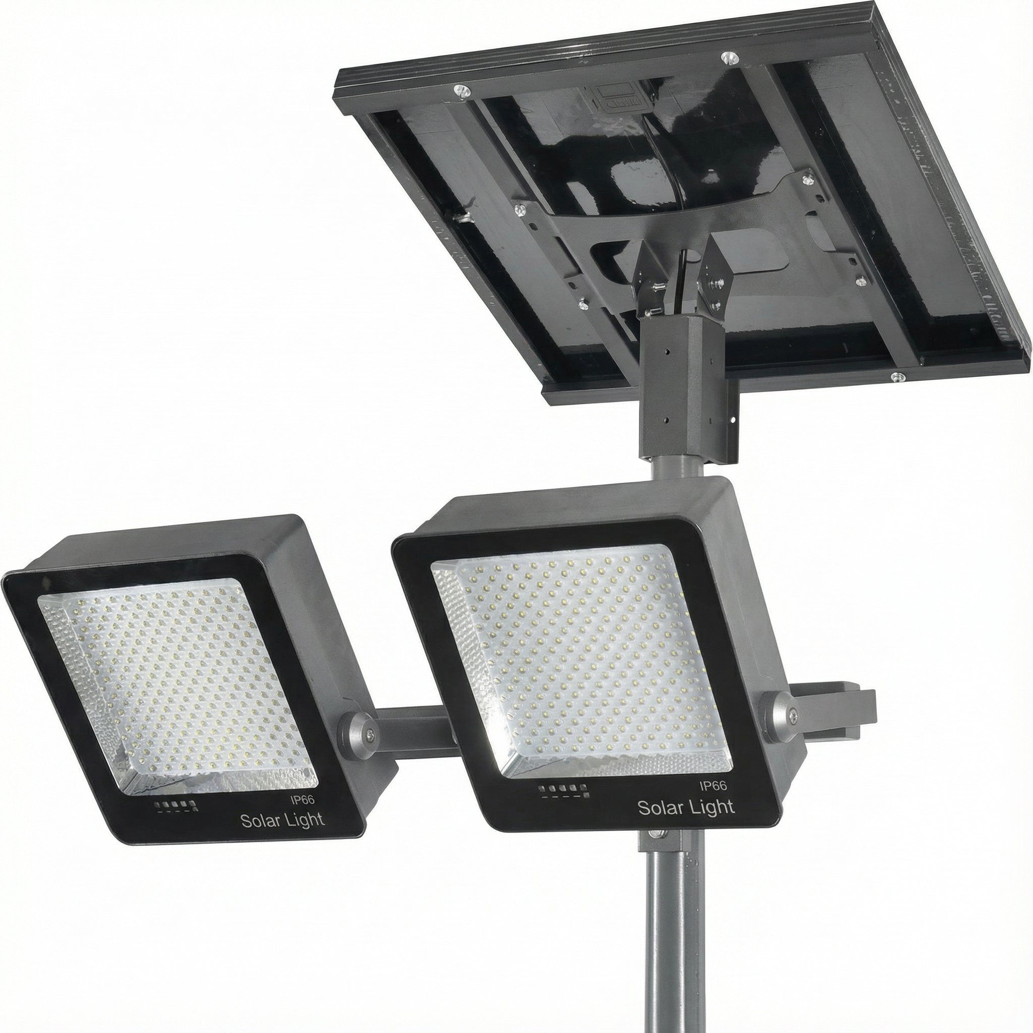 High-Power All-in-Two Solar LED Stadium Light (80W-150W) - ADC12 Aluminum, 10K-20K Lumens