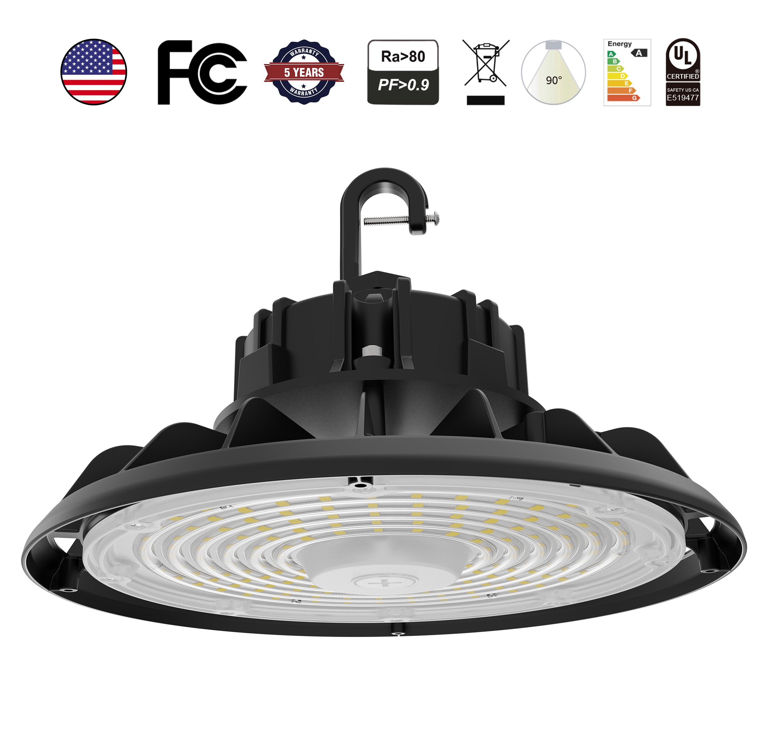150W/100W/80W Tunable CCT High Bay LED Light for Warehouses & Industrial Use