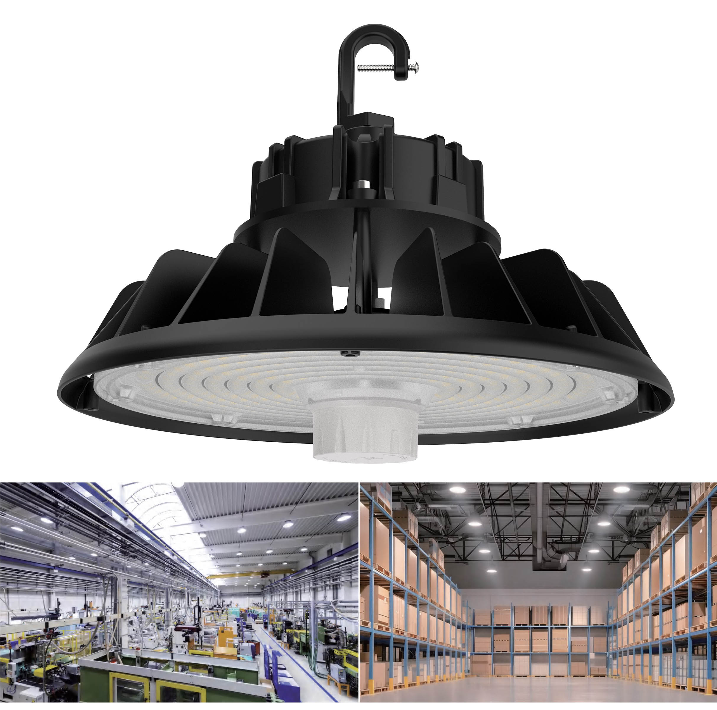 150W/100W/80W Tunable CCT High Bay LED Light for Warehouses & Industrial Use