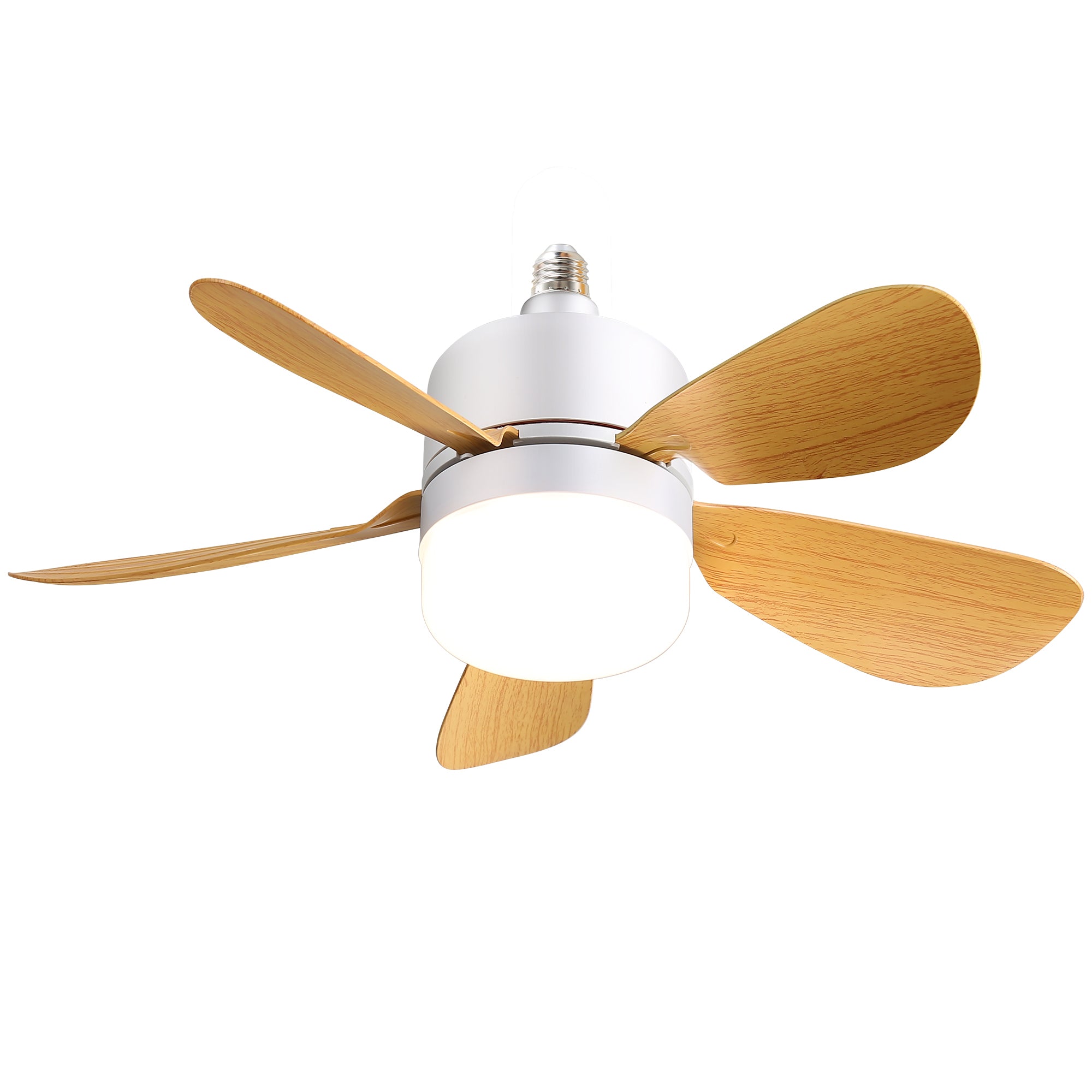 16 Inch Socket Ceiling Fans with Dimmable LED Light