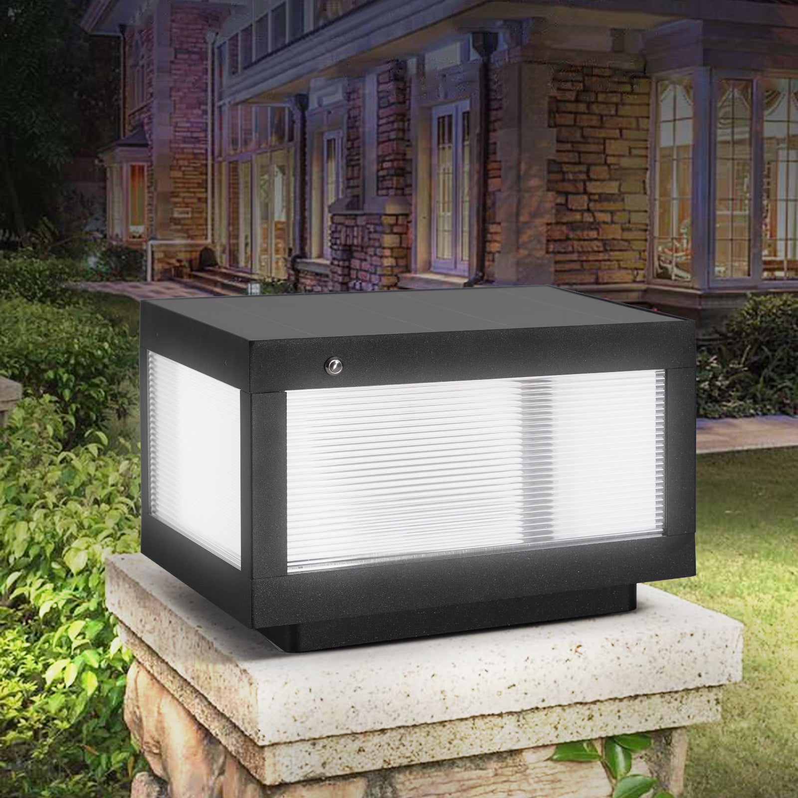 Aluminum 11W Solar Wall Lamp With Dimmable LED 240LM