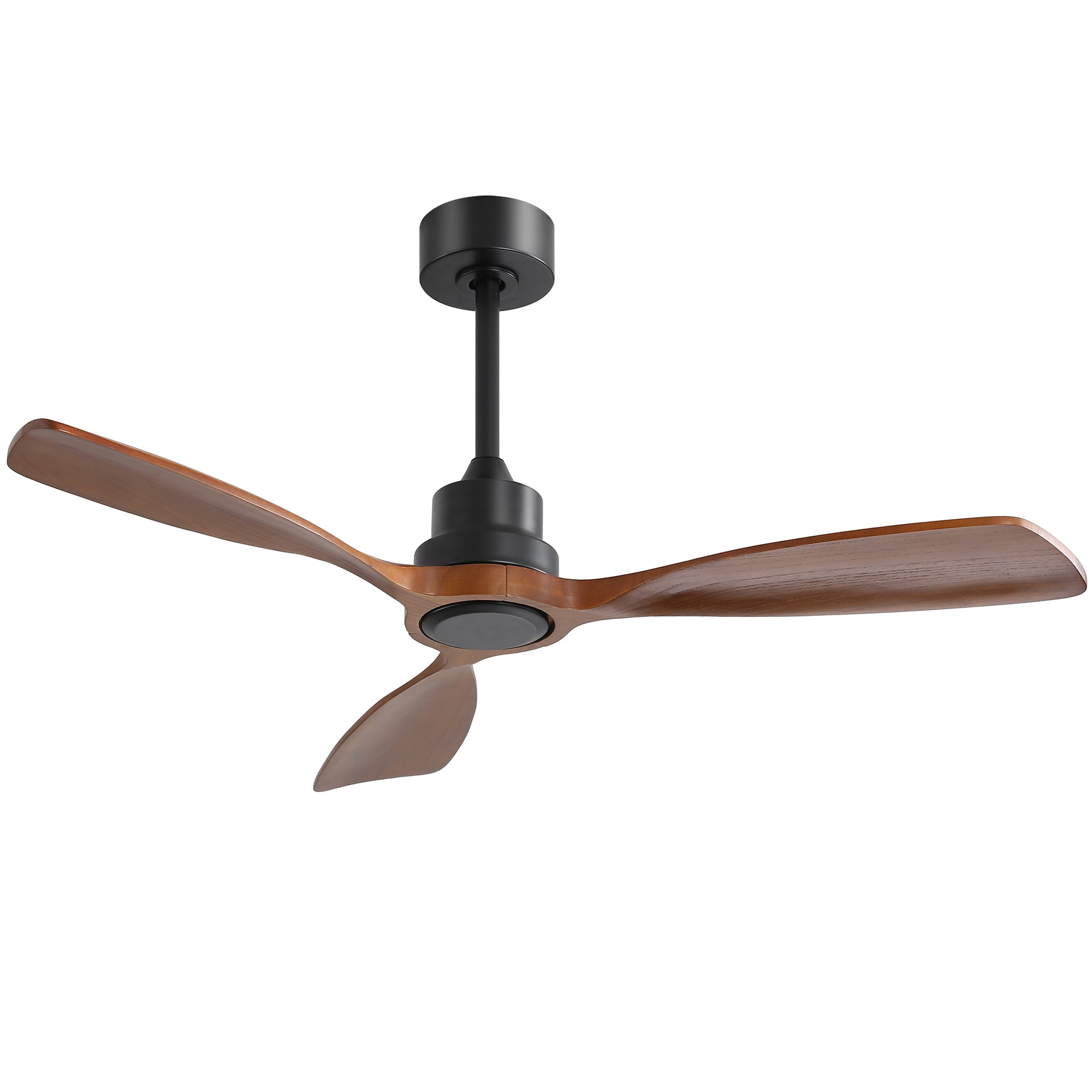 48 Inch Ceiling Fan Without Light - 6 Speed DC Motor with Solid Wood Blades for Indoor Outdoor Use