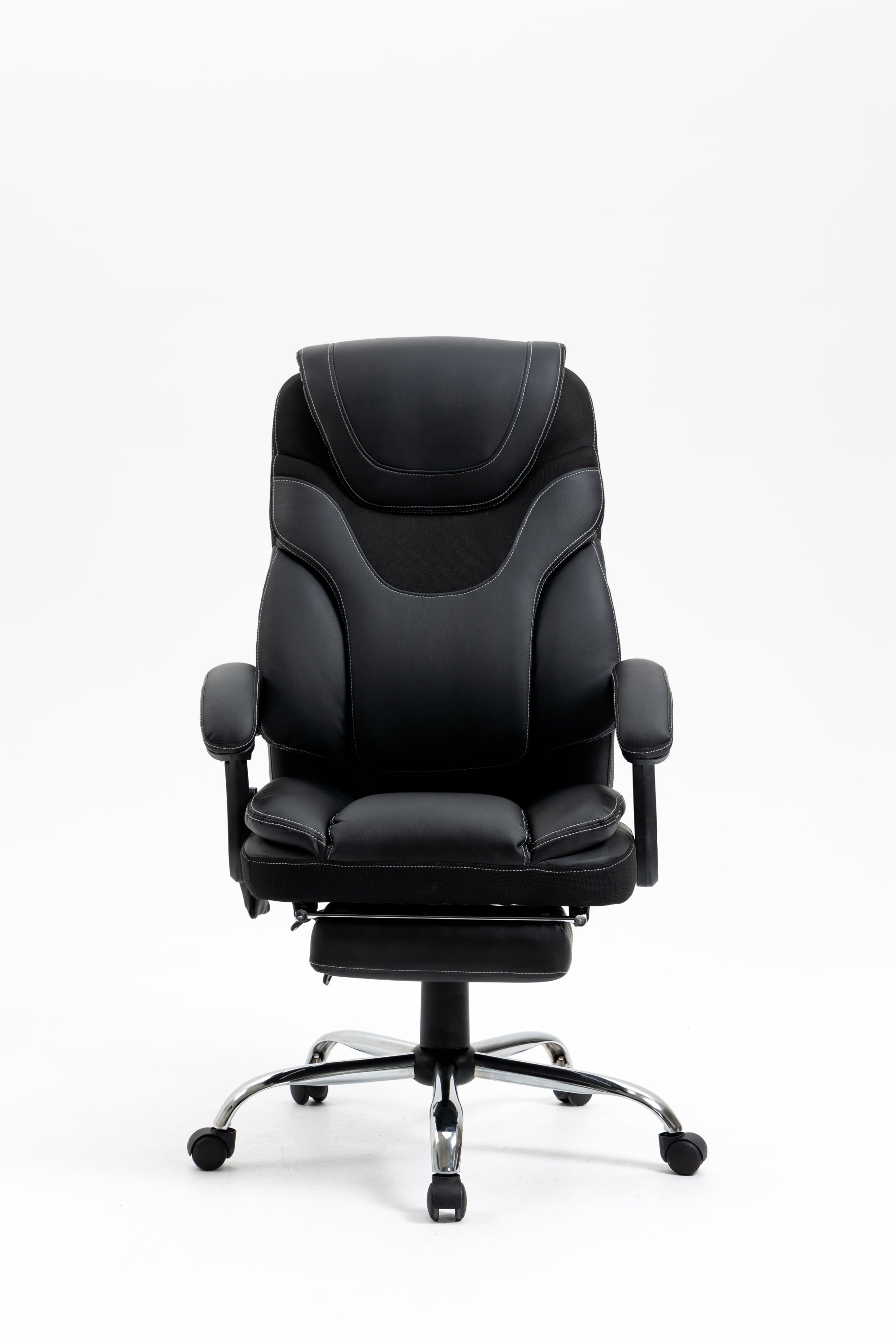 Ergonomic Massage Reclining Office Chair with Footrest, 300 lbs