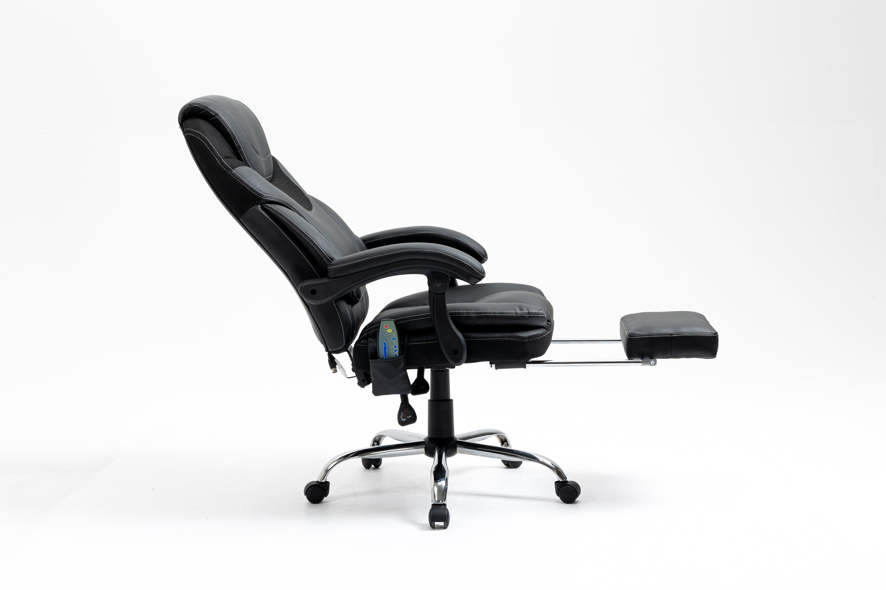 Ergonomic Massage Reclining Office Chair with Footrest, 300 lbs