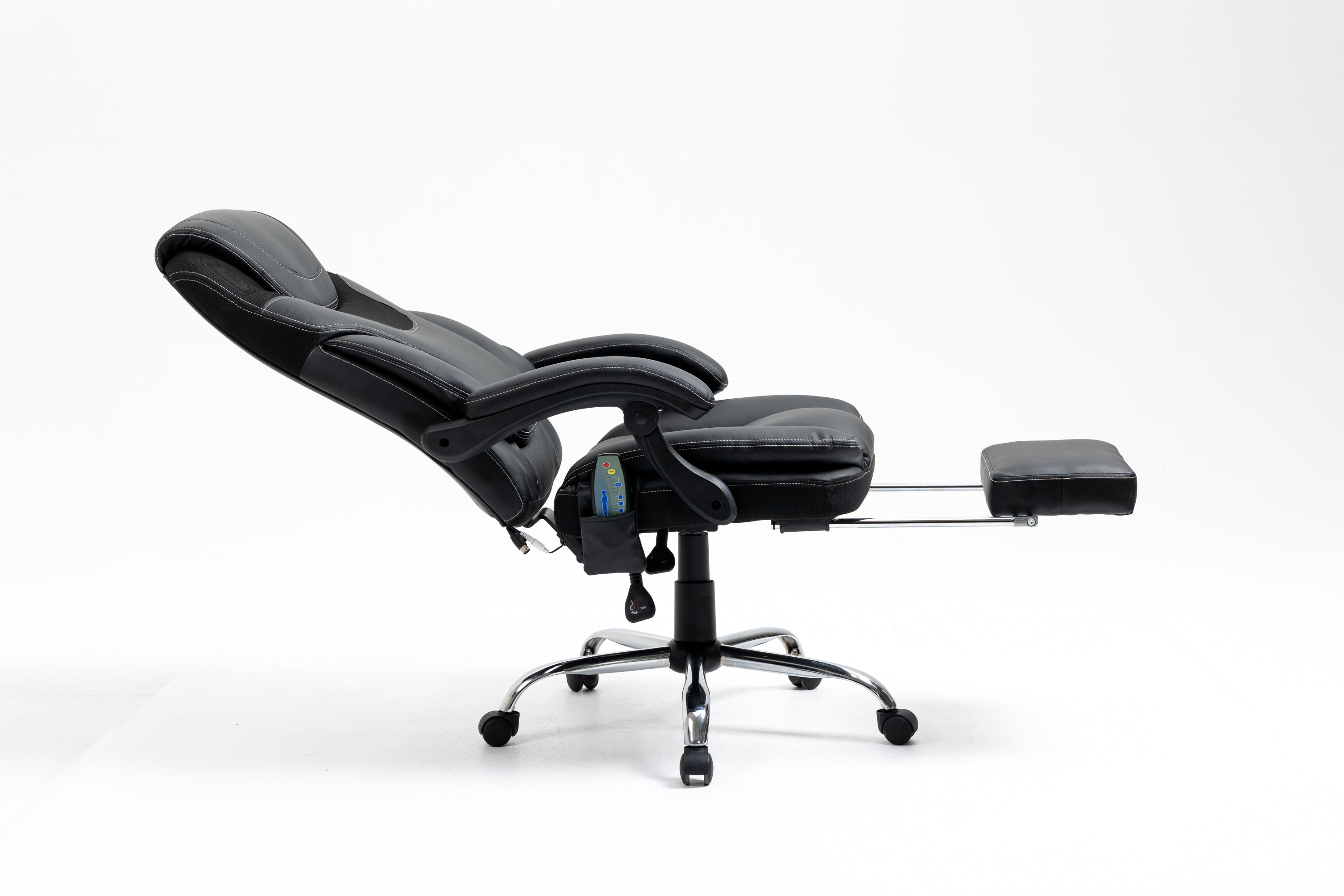 Ergonomic Massage Reclining Office Chair with Footrest, 300 lbs