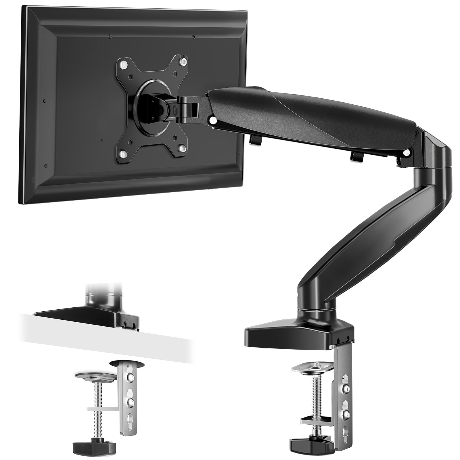 15-27 inch monitors arm with weight capacities up to 15.4 pounds