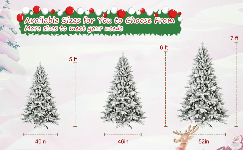 5FT PE&PVC Flocked Artificial Christmas Tree