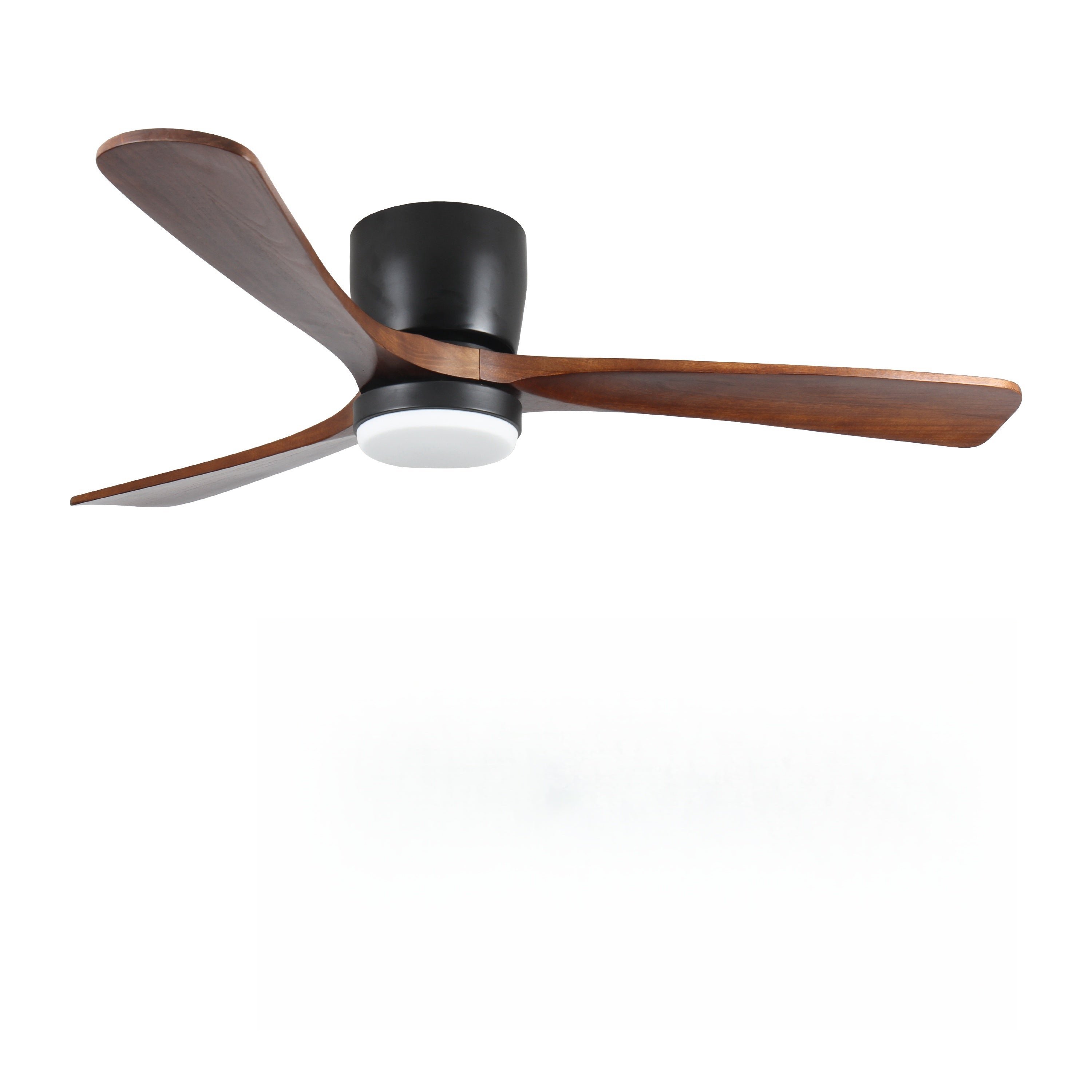 42 inch Black Wood Ceiling Fans with Lights, Remote control, 6 Speed