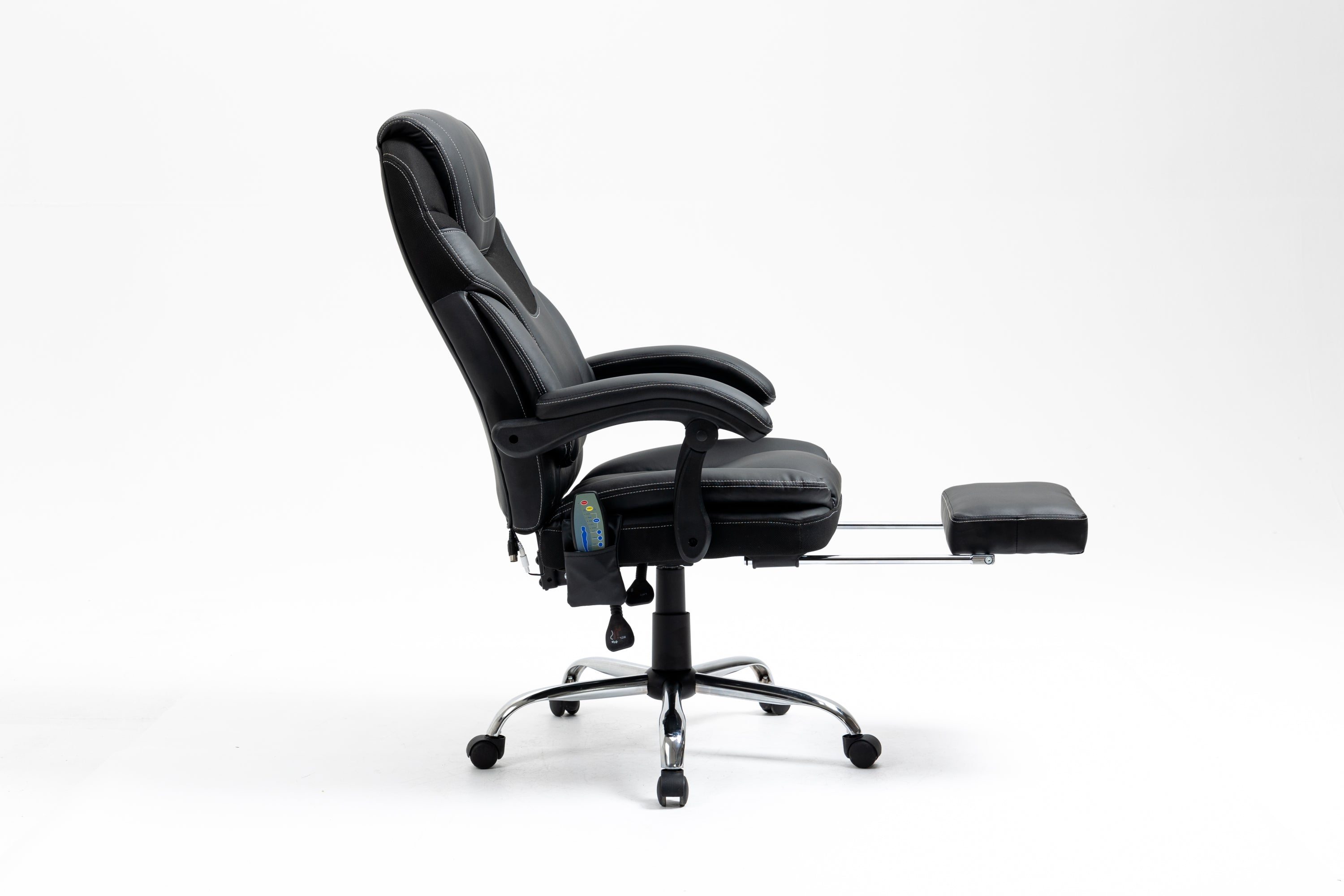 Ergonomic Massage Reclining Office Chair with Footrest, 300 lbs