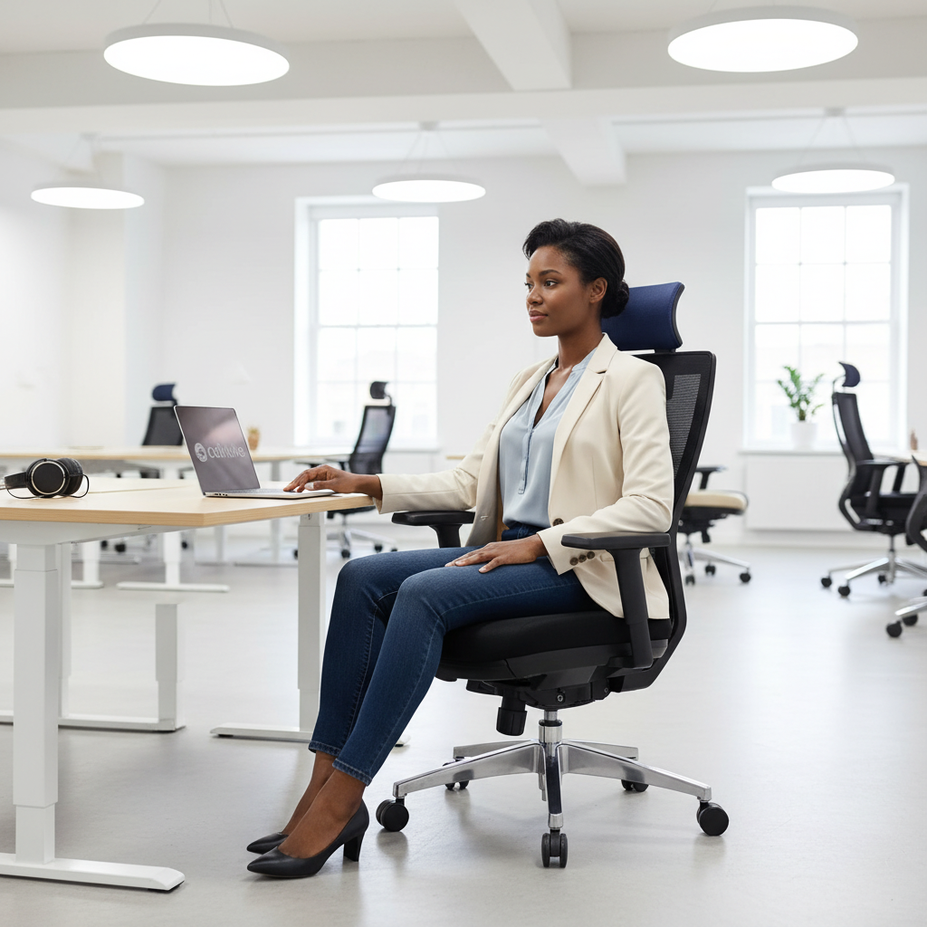 Rackora Chair - Female Model Office